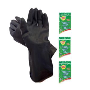 GUANTE INDUSTRIAL LÁTEX TALLA M