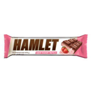 CHOCOLATE NEGRO CON YOGURT FRUTILLA HAMLET 8x21 46 G.