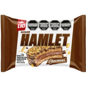 Alfajor relleno, choco maní, 33gr
