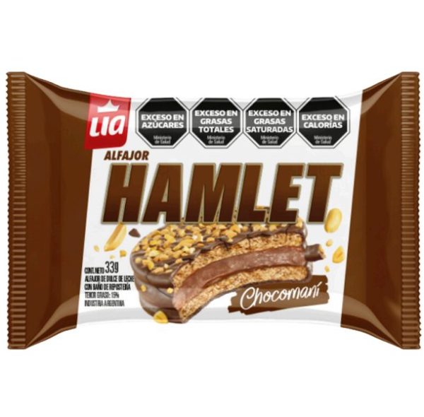 Alfajor relleno, choco maní, 33gr
