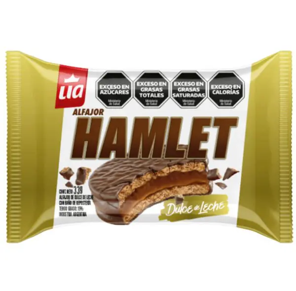 Alfajor relleno dulce de leche 33gr