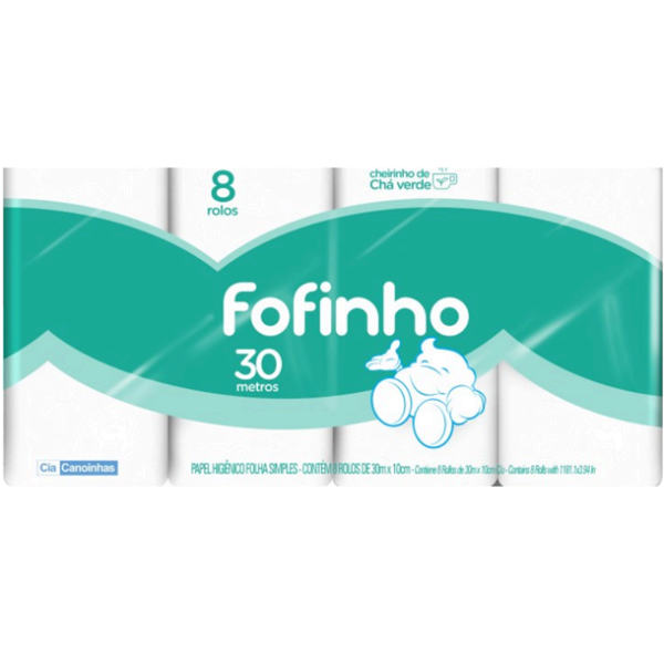 Fofinho hoja simple té verde 30x8