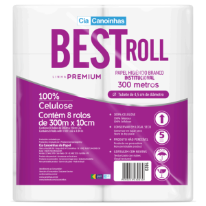 P.H Best Roll hoja simple 300m tubo 4.5cm x 8