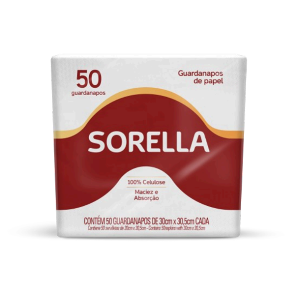 Servilleta Sorella F.S paquete con 50 unidades 30x30.5cm