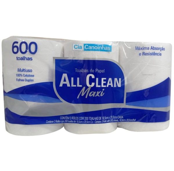 Toalla de papel All Clean Maxi 600x3