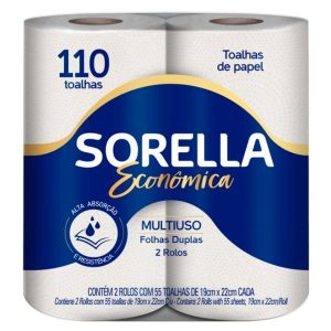 Toalla de papel Sorella hoja doble 110x2