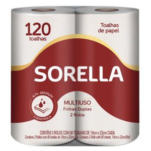 Toalla de papel Sorella hoja doble 120x2
