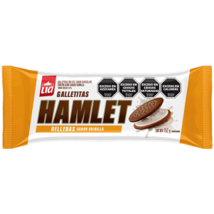 HAMLET RELLENA, chocolate vainilla. 152gr